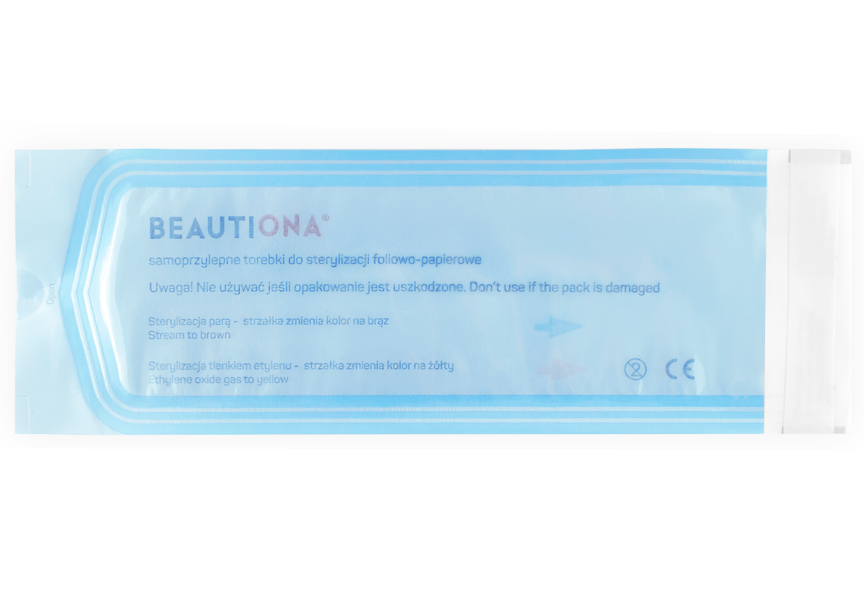 Beautiona Torebki Do Sterylizacji 70mm X 260mm 200 Sztuk