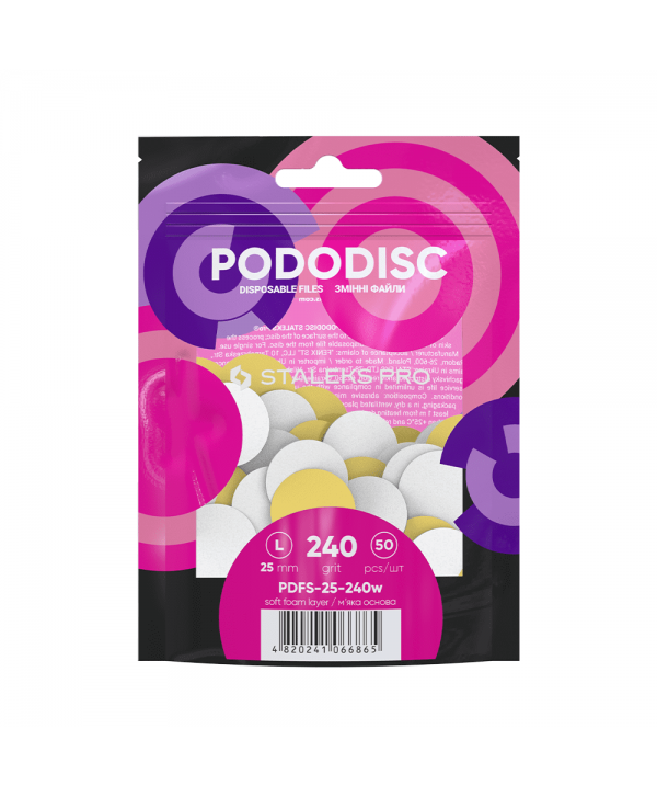 Staleks Nakładki Wymienne Pododisc L 50szt. PDFS-25-240w