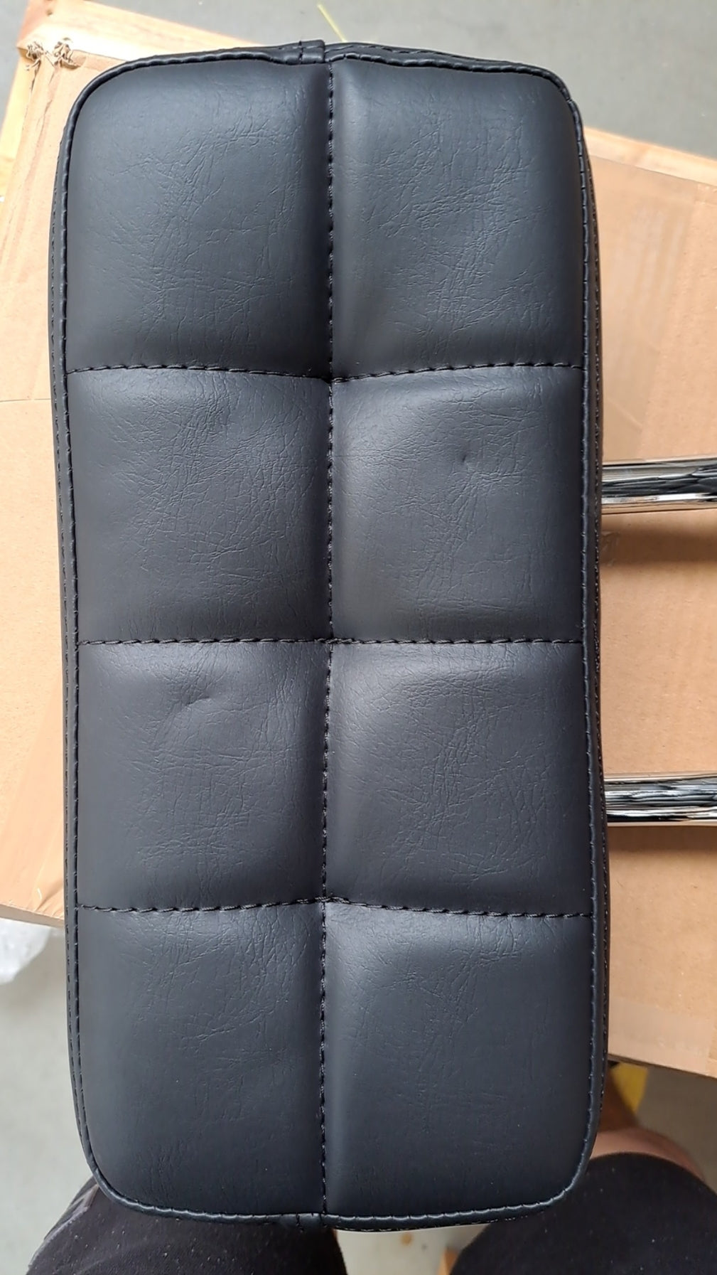 Taboret Kosmetyczny AM-877 Czarny Outlet