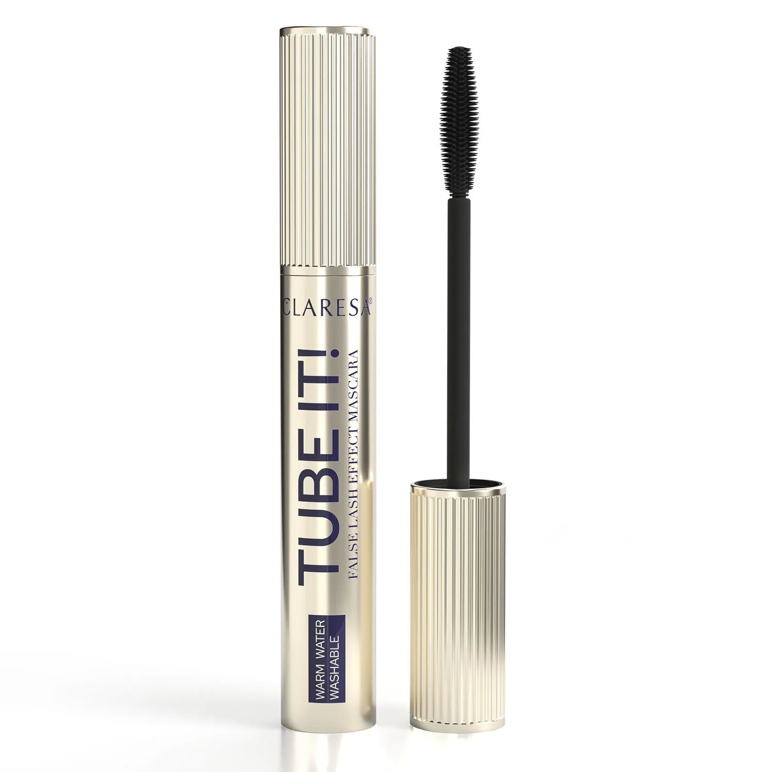 Claresa Tube It! False Lash Effect Mascara Black Tusz Do Rzęs Tubujący Pogrubiająco-Rozdzielający, Czarny, 8g