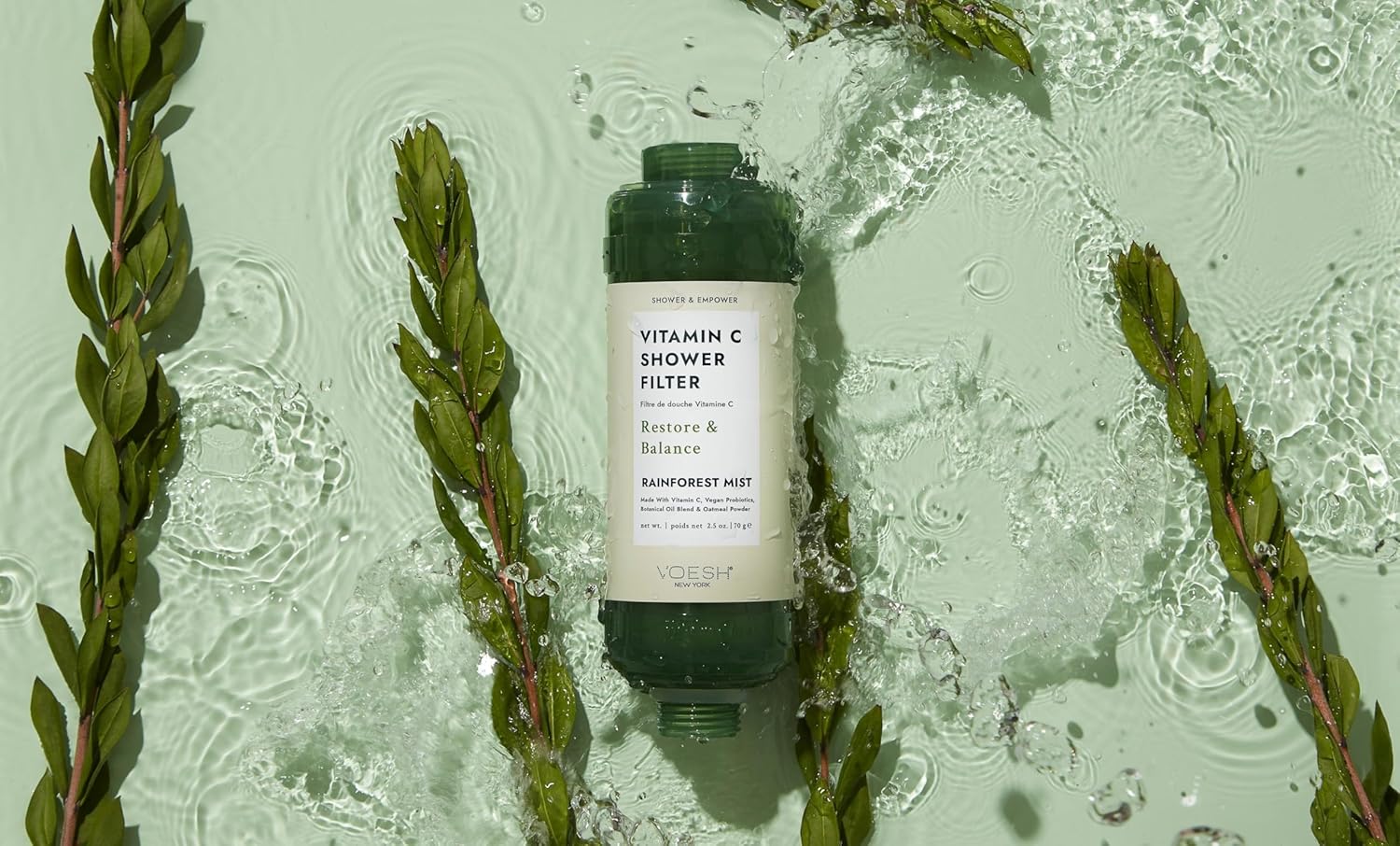 Voesh - Filtr Prysznicowy Z Witaminą C - Rainforest Mist 70g