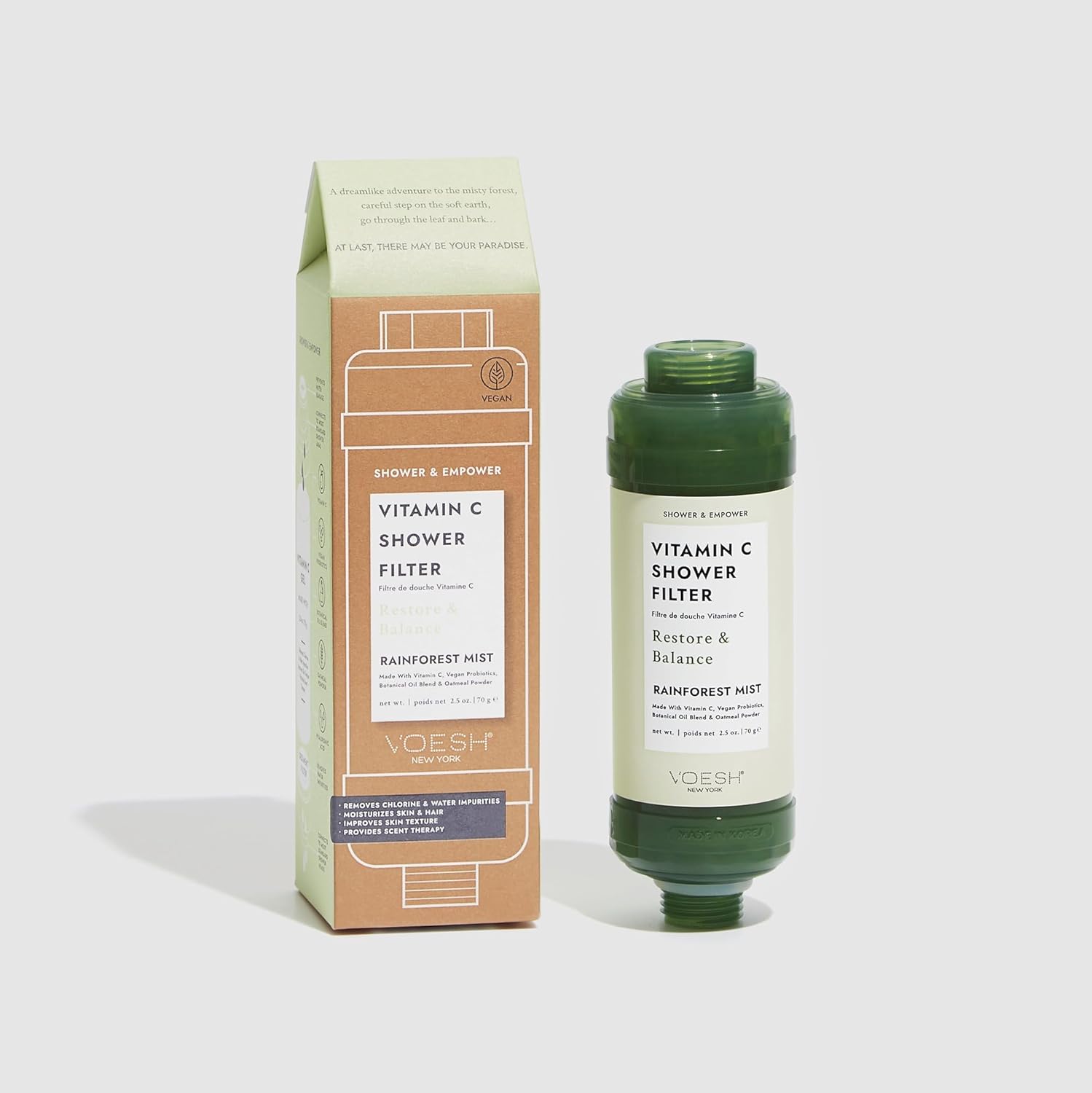 Voesh - Filtr Prysznicowy Z Witaminą C - Rainforest Mist 70g