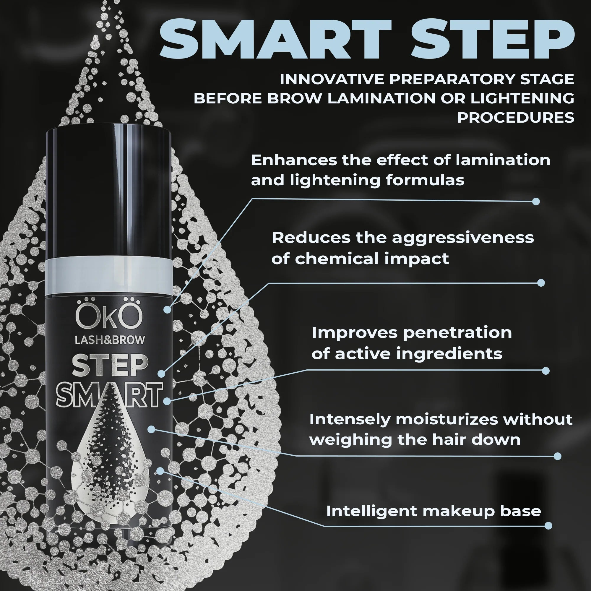 OKO Lash&Brow Aktywator Do Laminacji I Rozjaśniania Smart Step, 10 Ml