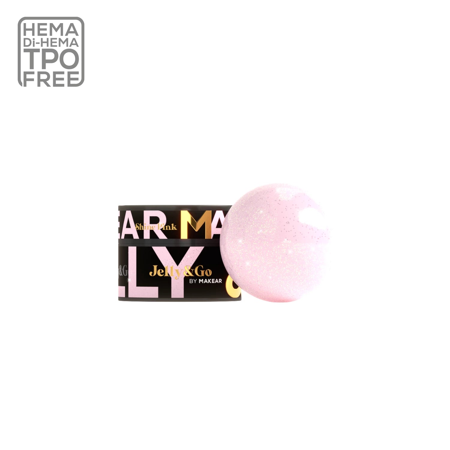 Makear Żel Budujący Typu Galaretka Jelly&Go JG10 Shine Pink 50ml
