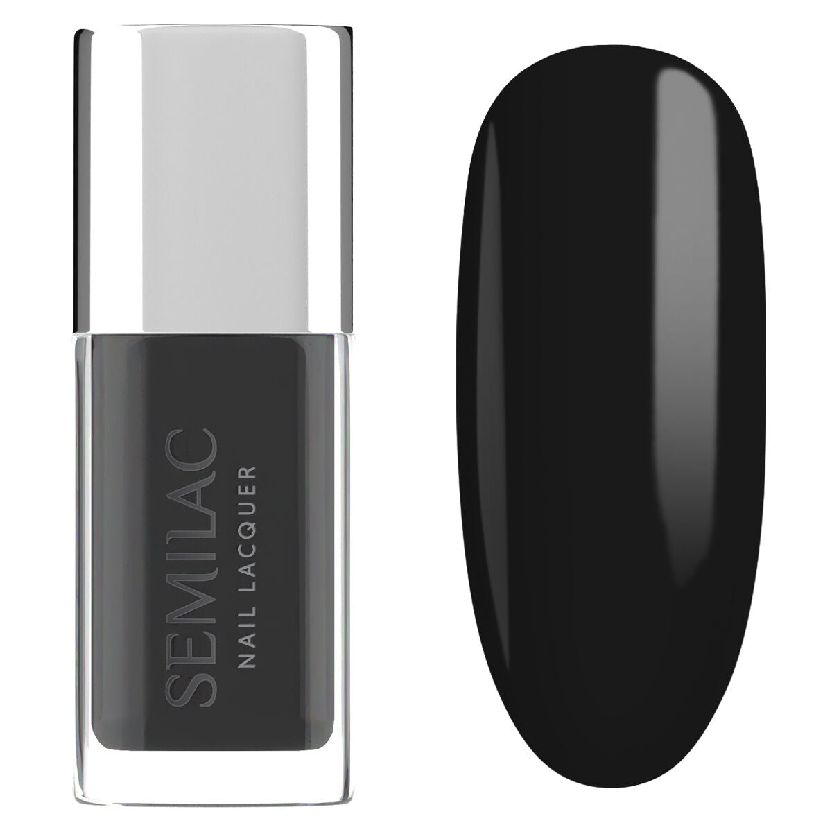 Semilac Lakier Klasyczny 109 Nail Lacquer Classic Black 9 ml