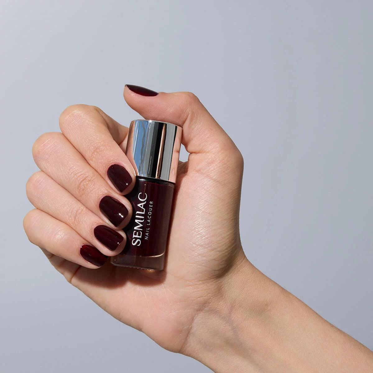 Semilac Lakier Klasyczny 112 Nail Lacquer Wine Red 9 ml