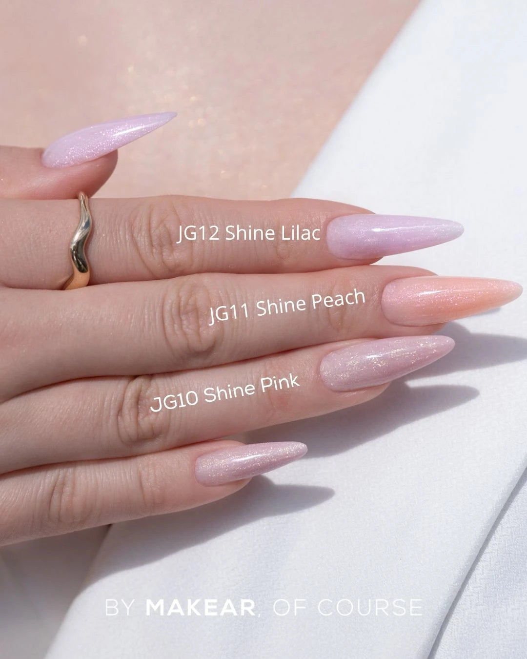 Makear Żel Budujący Typu Galaretka Jelly&Go JG10 Shine Pink 50ml