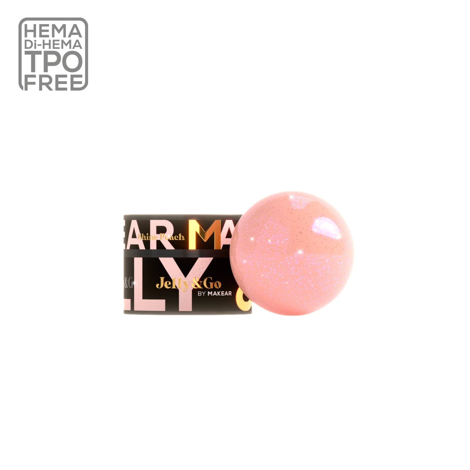 Makear Żel Budujący Typu Galaretka Jelly&Go JG11 Shine Peach 50ml