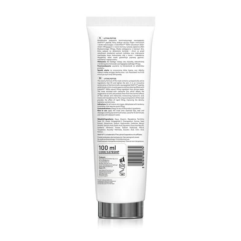 Apis Lifting Peptide Liftingująco-Napinająca Maska Z Snap-8™ Peptide / 100 Ml