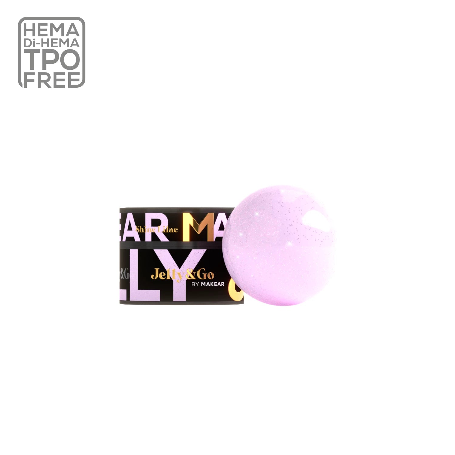 Makear Żel Budujący Typu Galaretka Jelly&Go JG12 Shine Lilac 15ml