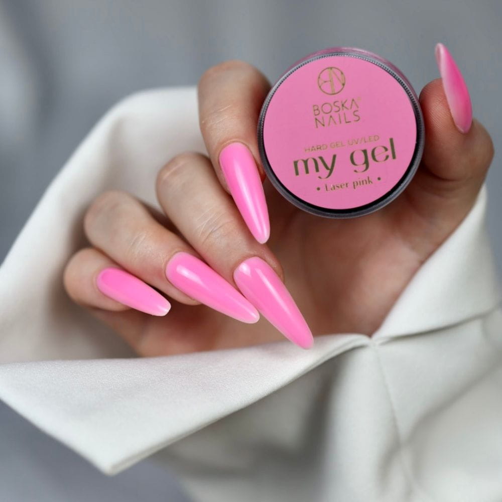 Boska Nails Żel Budujący Uv My Gel Laser Pink Różowy 15ml