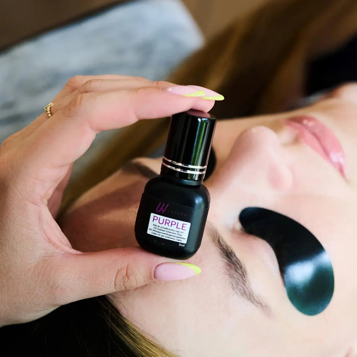 Noble Lashes Klej Do Przedłużania Rzęs Metodą UV – Fioletowy 5ml