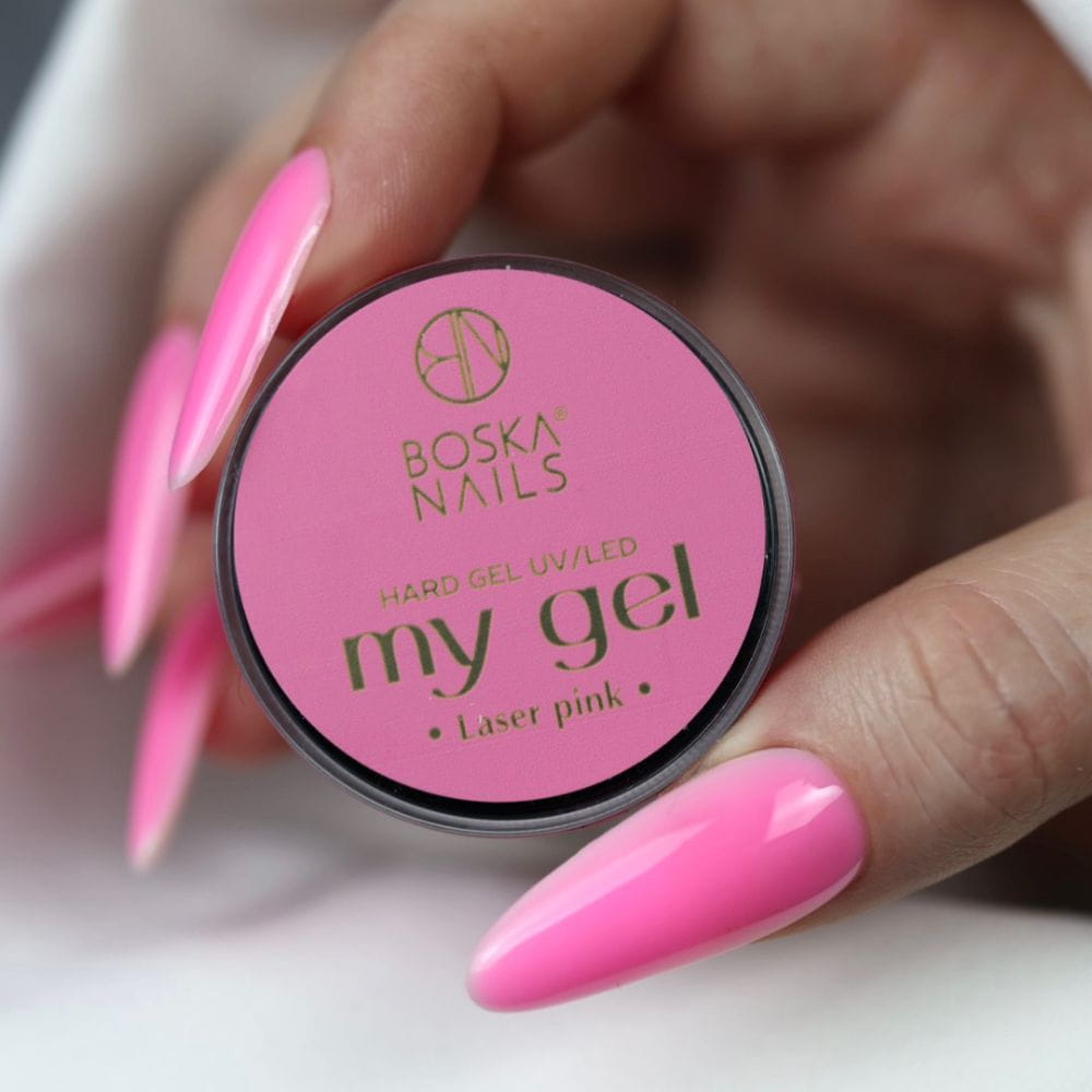 Boska Nails Żel Budujący Uv My Gel Laser Pink Różowy 15ml