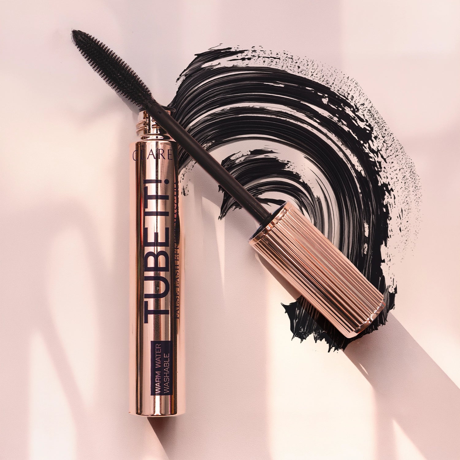 Claresa Tube It! False Lash Effect Mascara Black Tusz Do Rzęs Tubujący Pogrubiająco-Rozdzielający, Czarny, 8g