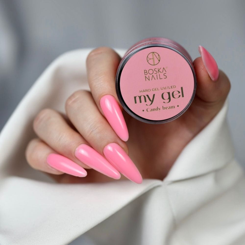 Boska Nails Żel Budujący Uv My Gel Candy Beam Różowy 15ml