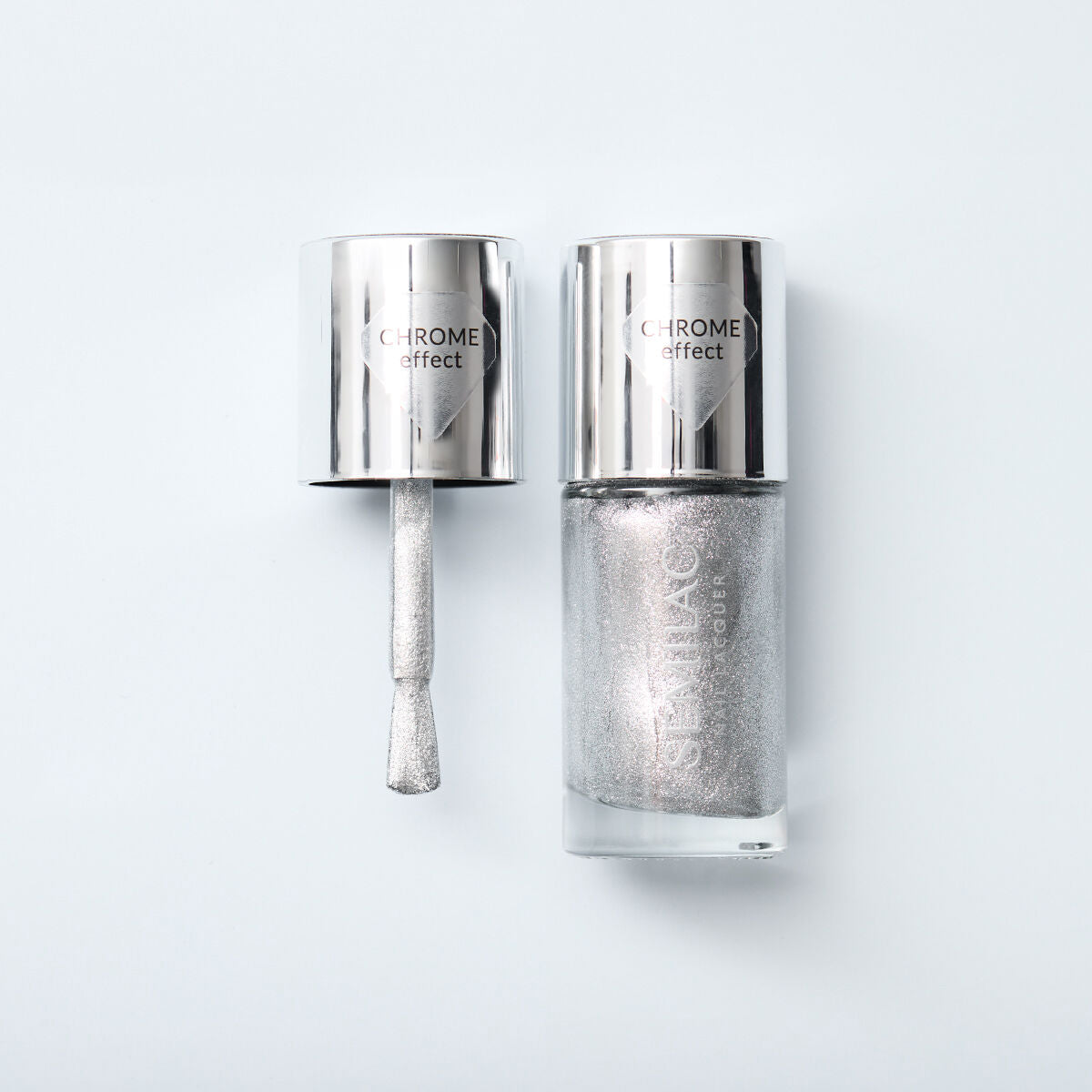 Semilac Lakier Klasyczny 115 Nail Lacquer Silver Chrome 9 ml