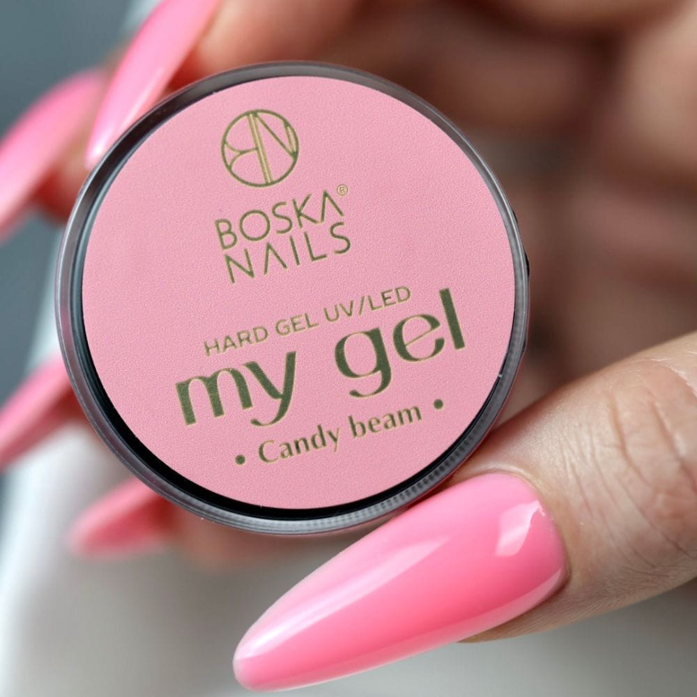 Boska Nails Żel Budujący Uv My Gel Candy Beam Różowy 15ml