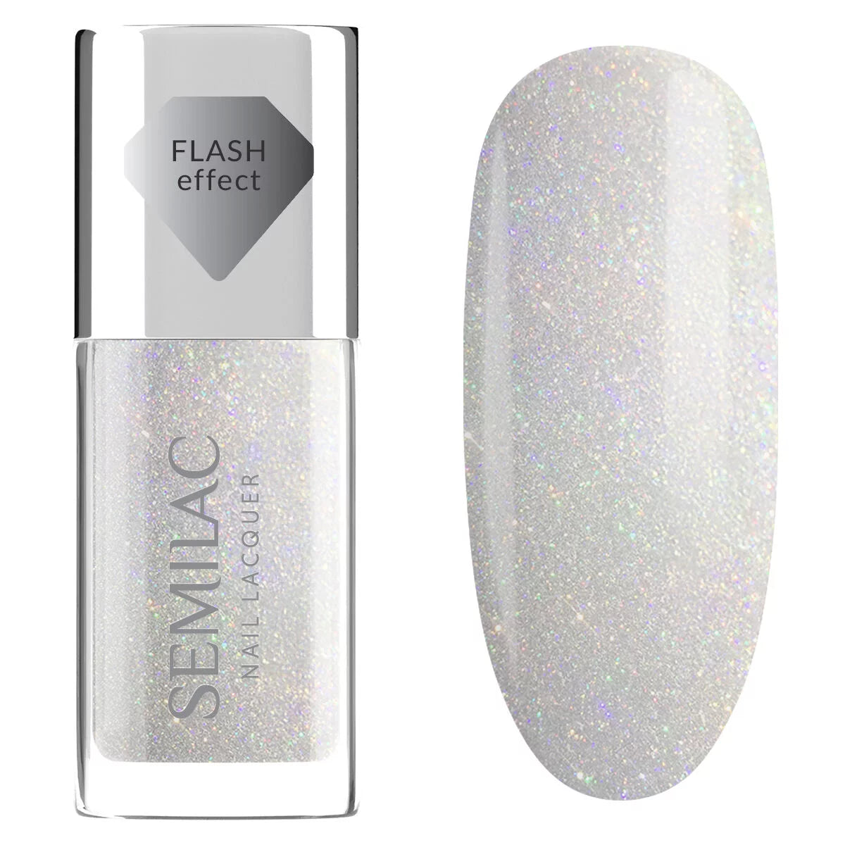 Semilac Lakier Klasyczny 116 Nail Lacquer Holo Flash 9 ml