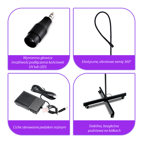 Noble Lashes Lampa UV Do Przedłużania Rzęs - Czarna