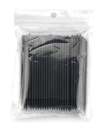 Aplikator Do Rzęs 100szt. 1,2mm Czarne Worek