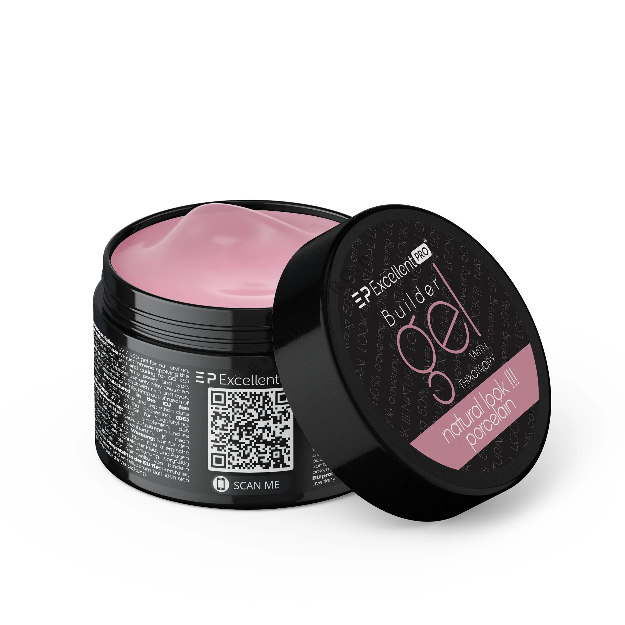 Excellent PRO Builder Gel With Thixotropy Natural Look Porcelain 50g