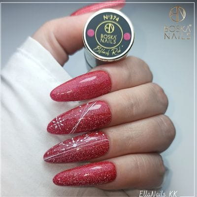 Boska Nails Lakier Hybrydowy Bflash Red No 374 6ml