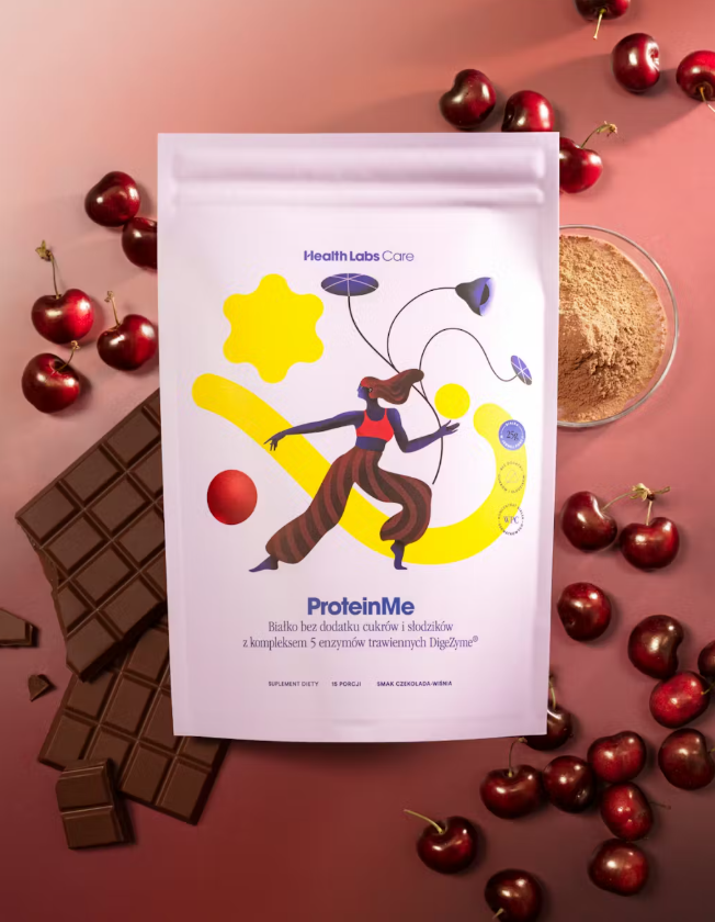 Health Labs Care Protein Me Czeko-Wiśnia Białko WPC Proszek 519 G