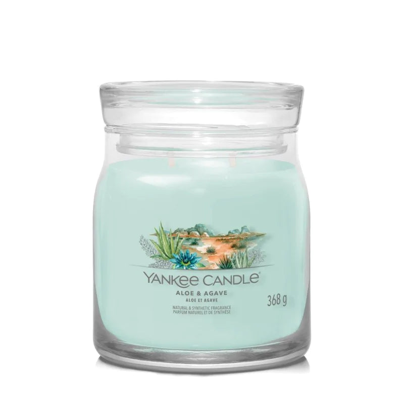 Yankee Candle Świeca Zapachowa Słoik Średni Aloe & Agave
