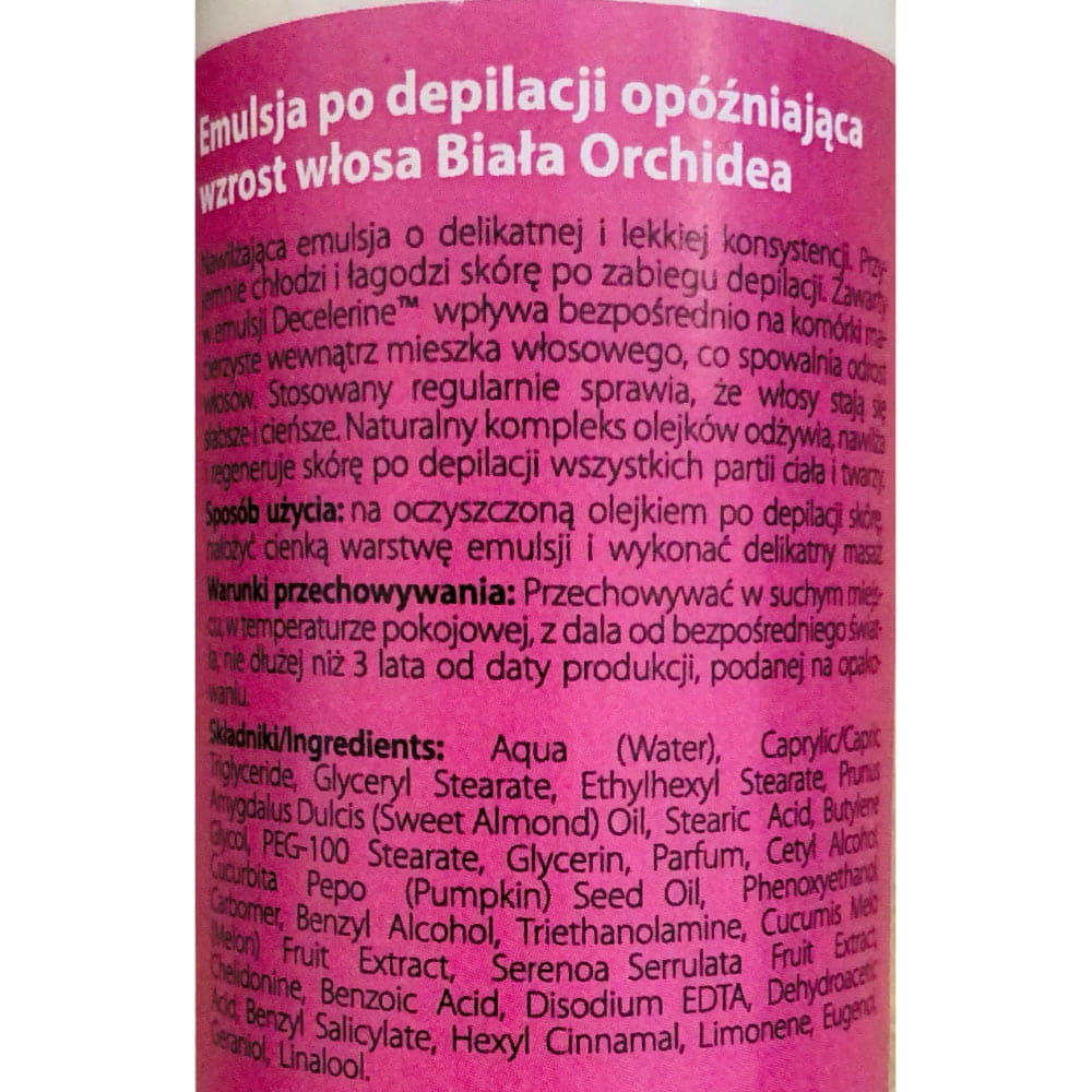 Erbel Velvet Professional Emulsja Po Depilacji Biała Orchidea 100 Ml