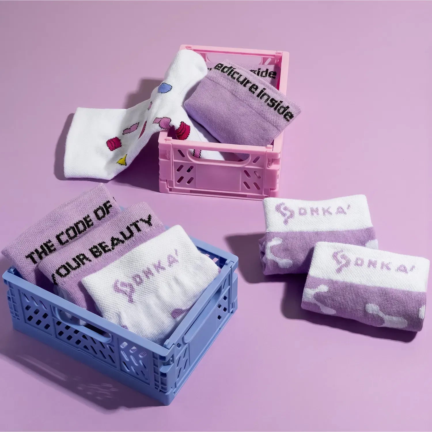 DNKa Skarpety Bottles Print
