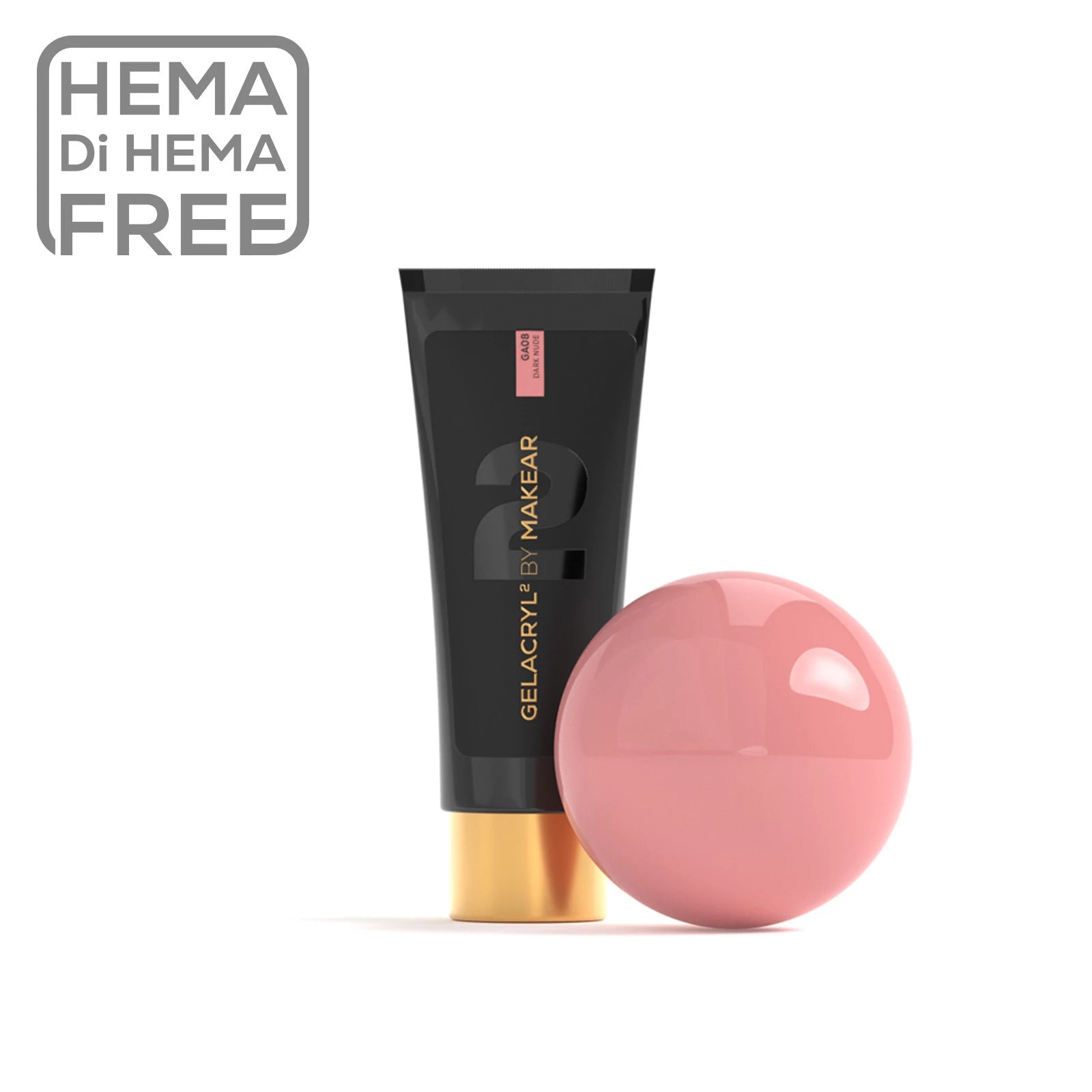 Makear Gelacryl2 Dark Nude GA08 - Akrylożel 30 G