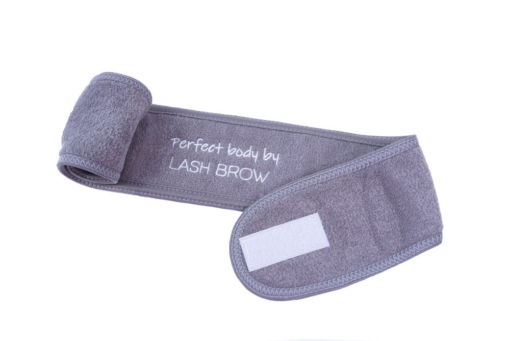 Lash Brow Opaska kosmetyczna SPA Frotte Szara