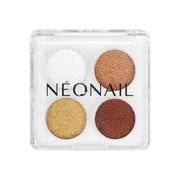NEONAIL Paleta pyłków prasowanych 4 kolory