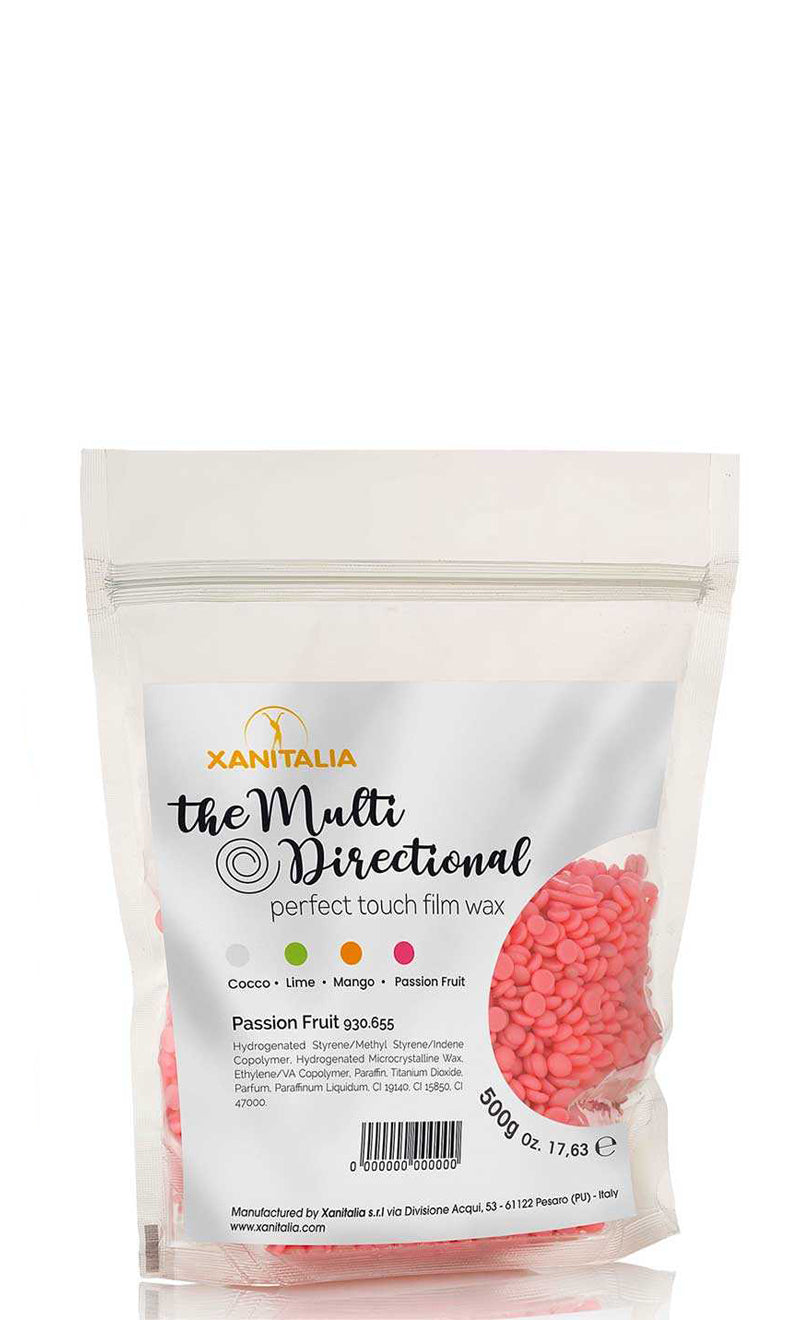 Premium Textile - Wosk Bezpaskowy do Depilacji w Perełkach Passion Fruit 500gr