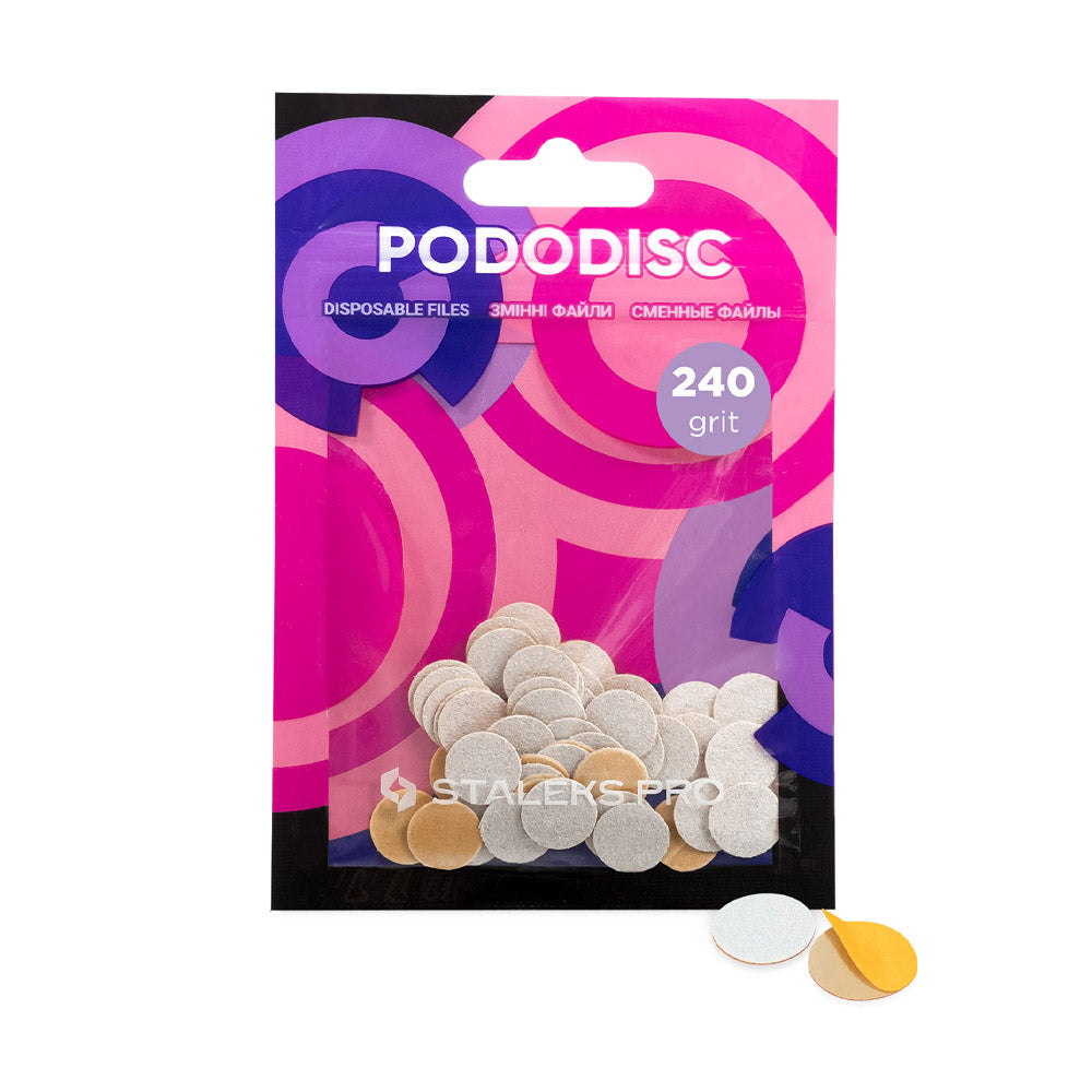 Nakładki wymienne PODODISC STALEKS PRO XS 240 grit (50 szt) Białe
