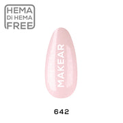 Makear Lakier hybrydowy Gimme 640 nr 642 Różowy z brokatem 8 ml
