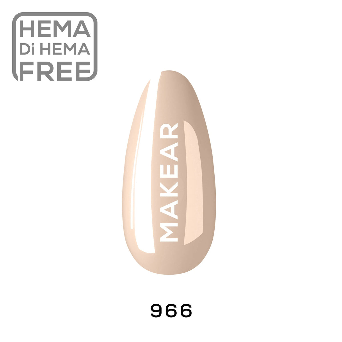 Makear Lakier hybrydowy In Her Era 966 Jasny nude 8 ml