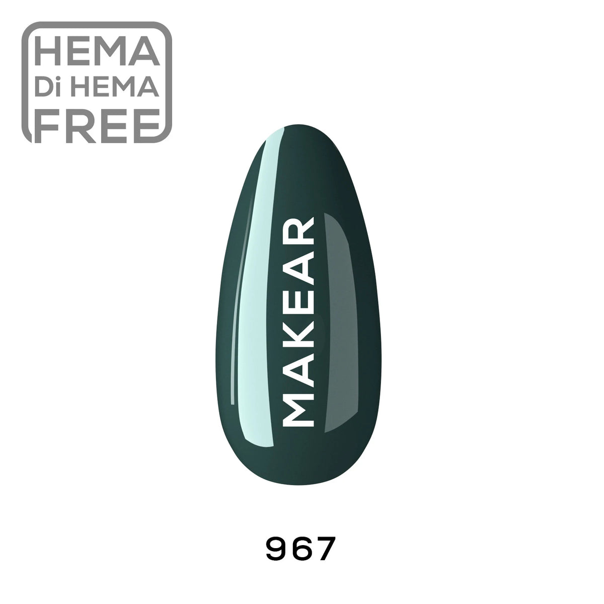 Makear Lakier hybrydowy In Her Era 967 Butelkowa zieleń 8 ml