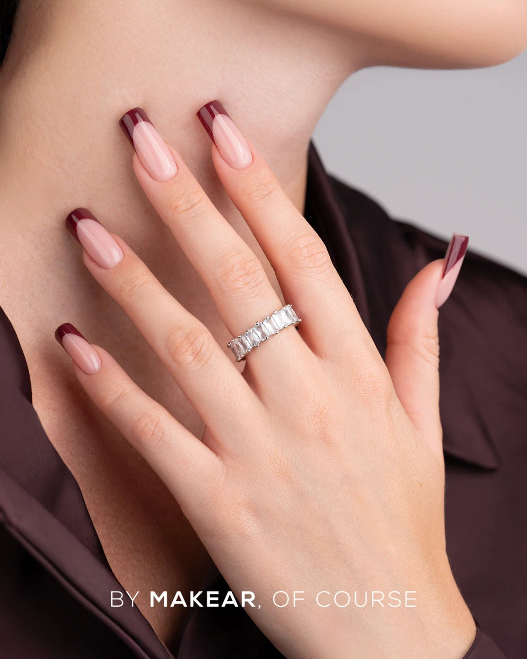 Makear French Manicure Gel FG12 Cherry Głęboka Wiśnia 5 ml
