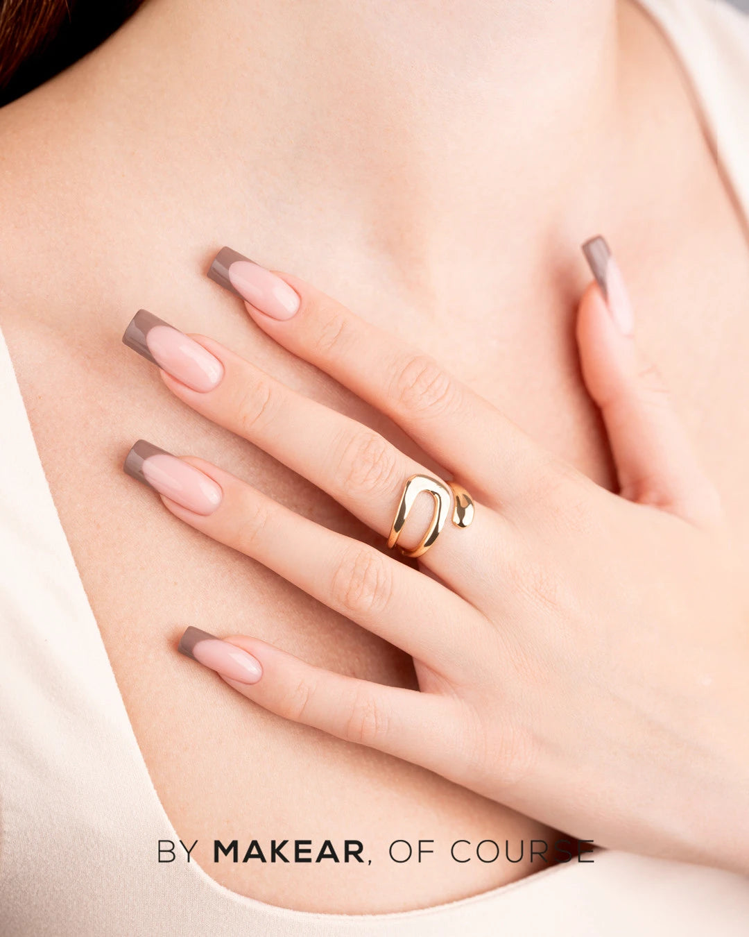 Makear French Manicure Gel FG09 Nougat Nugatowy Brąz 5 ml