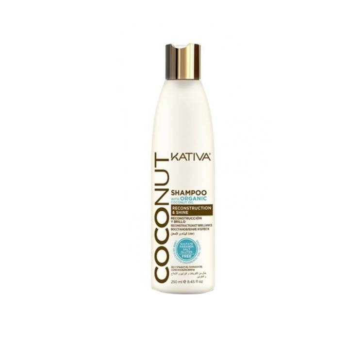 KATIVA Coconut Oil - Szampon Kokosowy odbudowujący i nadający połysku 250ml