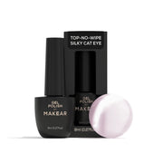 Makear Top hybrydowy No Wipe Silky Cat Eye 8 ml