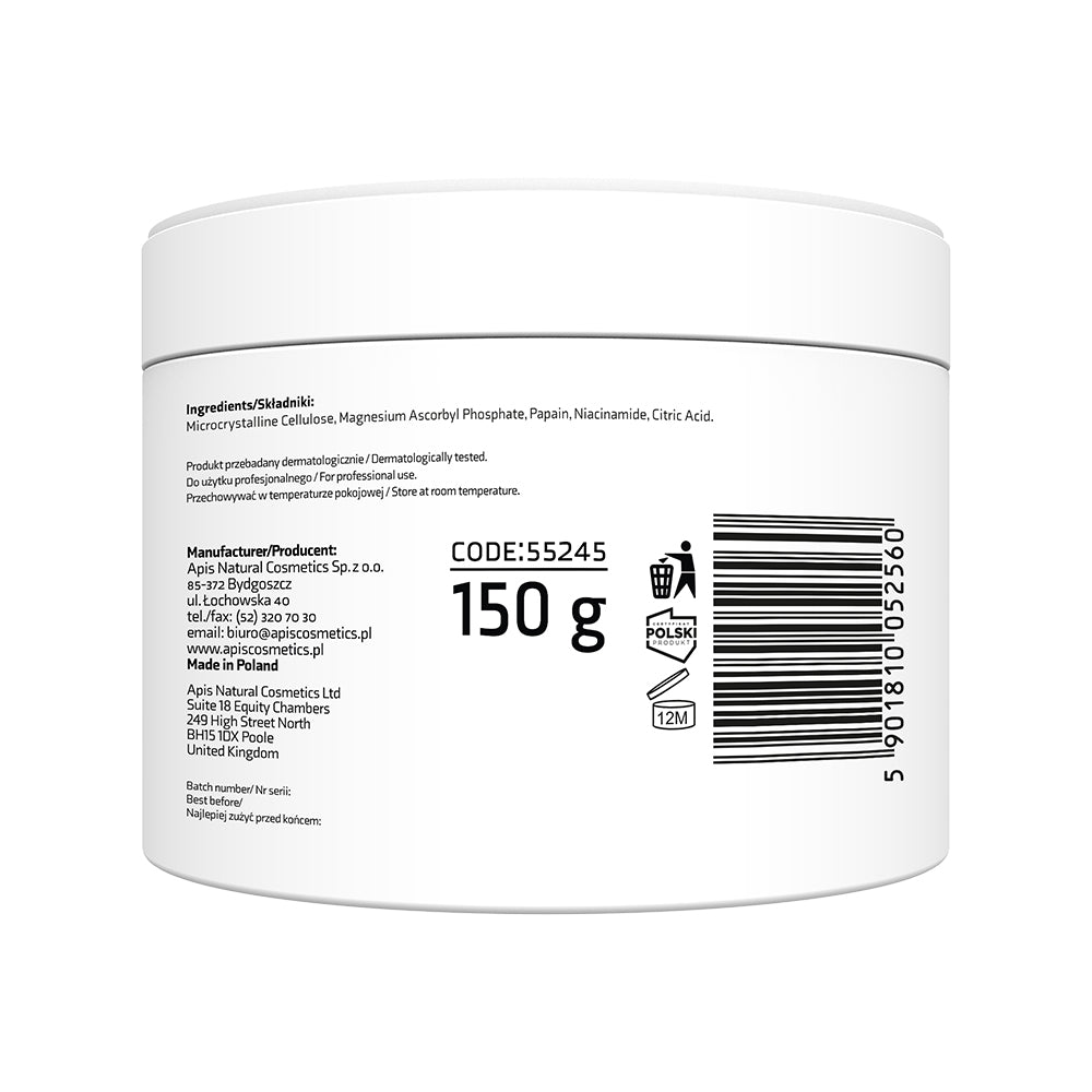 Apis Adeno-C Flash Glow Enzymatyczny Peeling W Proszku Z Witaminą C / 100g