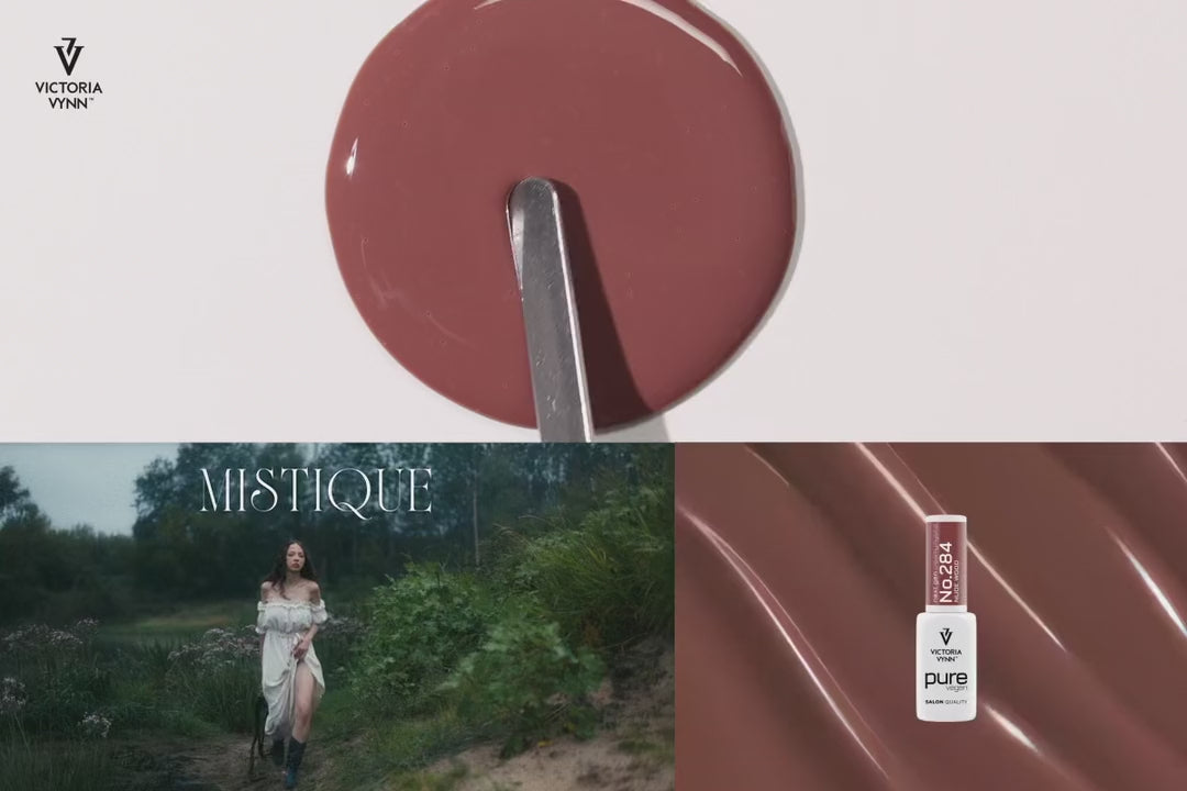 Załaduj wideo: Victoria Vynn Lakier hybrydowy Pure Vegan Creamy 284 Nude Wood 8 ml