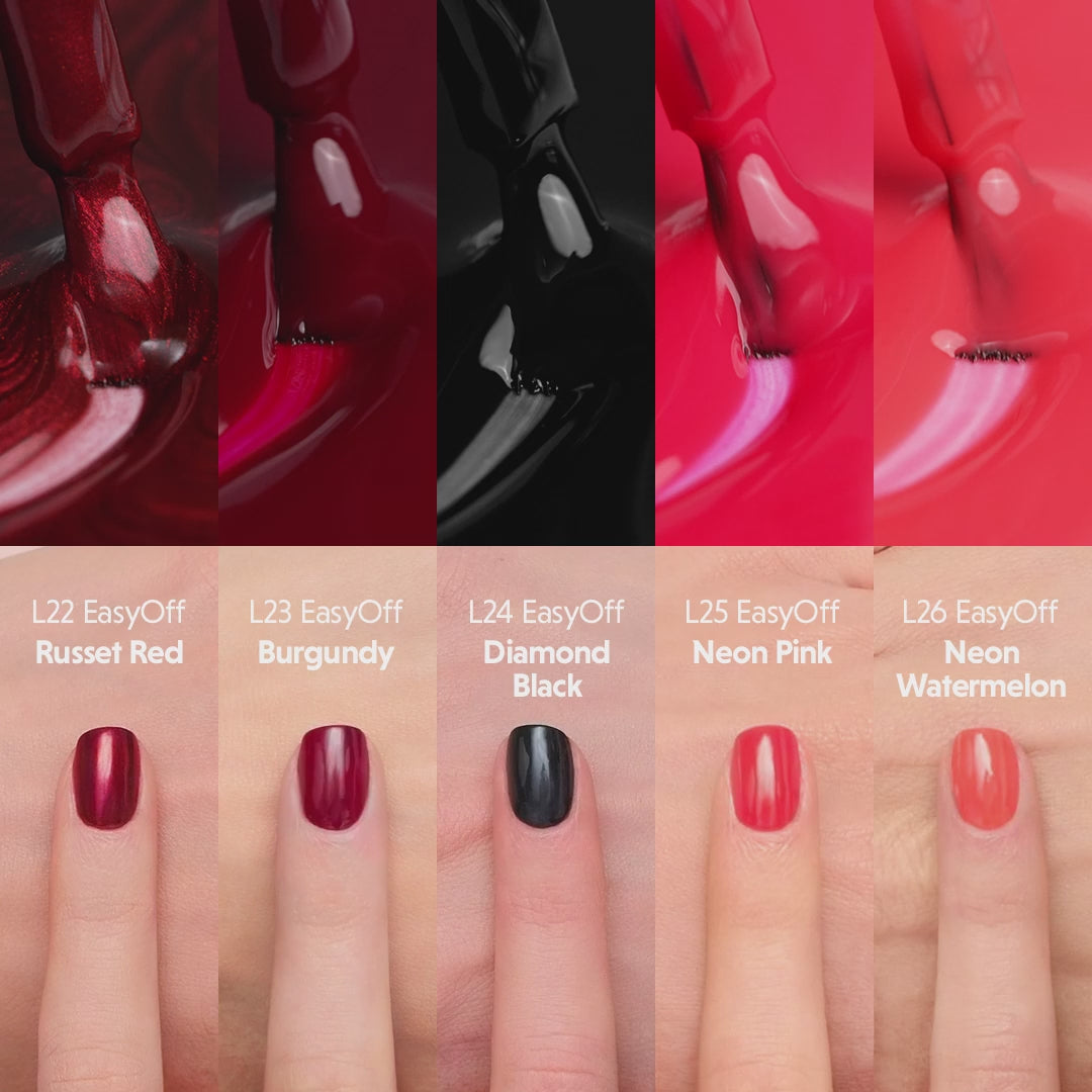 Załaduj wideo: Semilac Lakier Do Paznokci Led Light L25 Neon Pink 7 ml