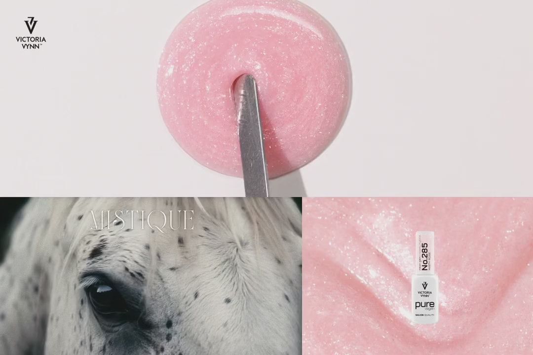 Załaduj wideo: Victoria Vynn Lakier hybrydowy Pure Vegan Creamy 285 Misty Rose 8 ml