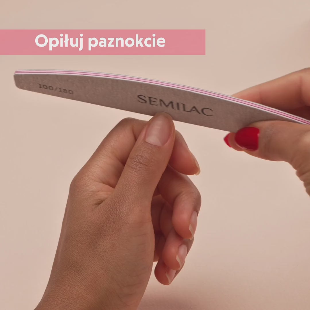 Załaduj wideo: Semilac Lakier Do Paznokci Led Light L24 Diamond Black 7 ml