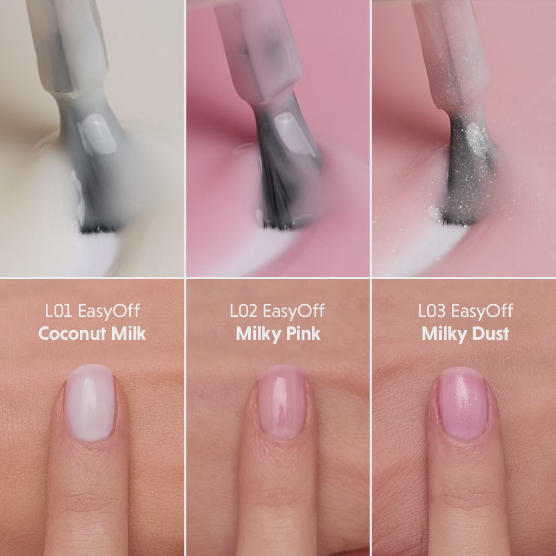 Załaduj wideo: Semilac Lakier Do Paznokci Led Light L02 Milky Pink 7 ml