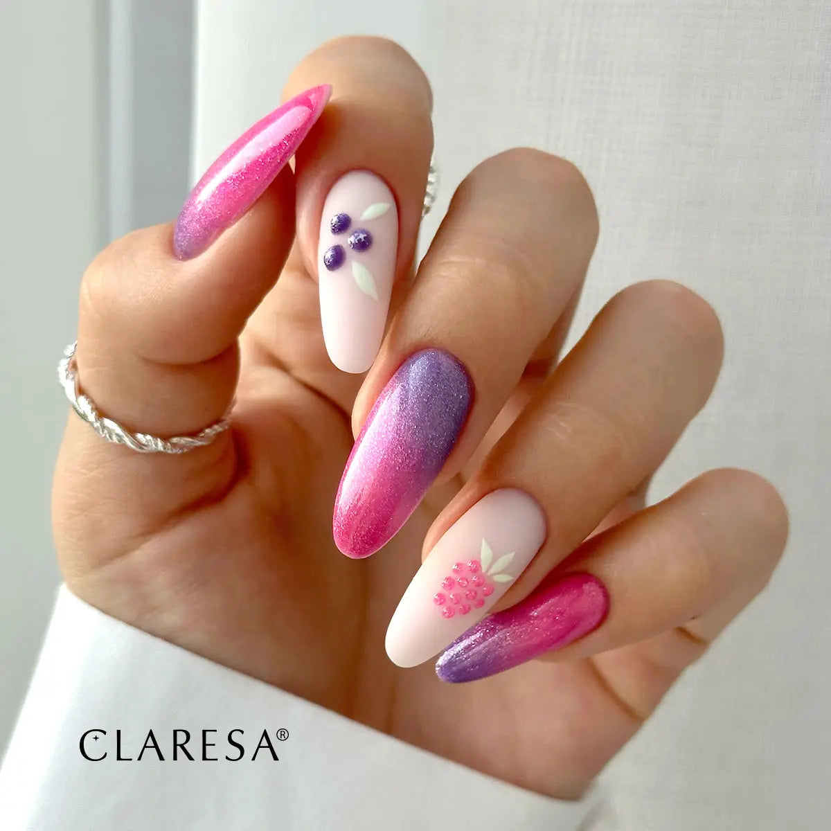 Claresa Lakier Hybrydowy Cat Eye Neon Light Pink 5g
