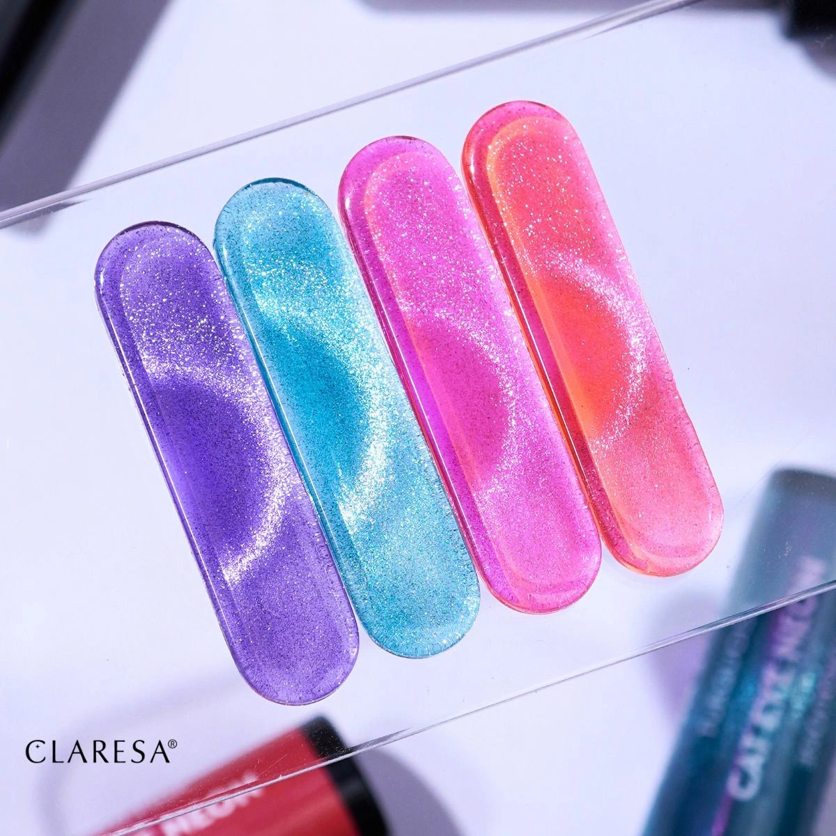 Claresa Lakier Hybrydowy Cat Eye Neon Light Pink 5g